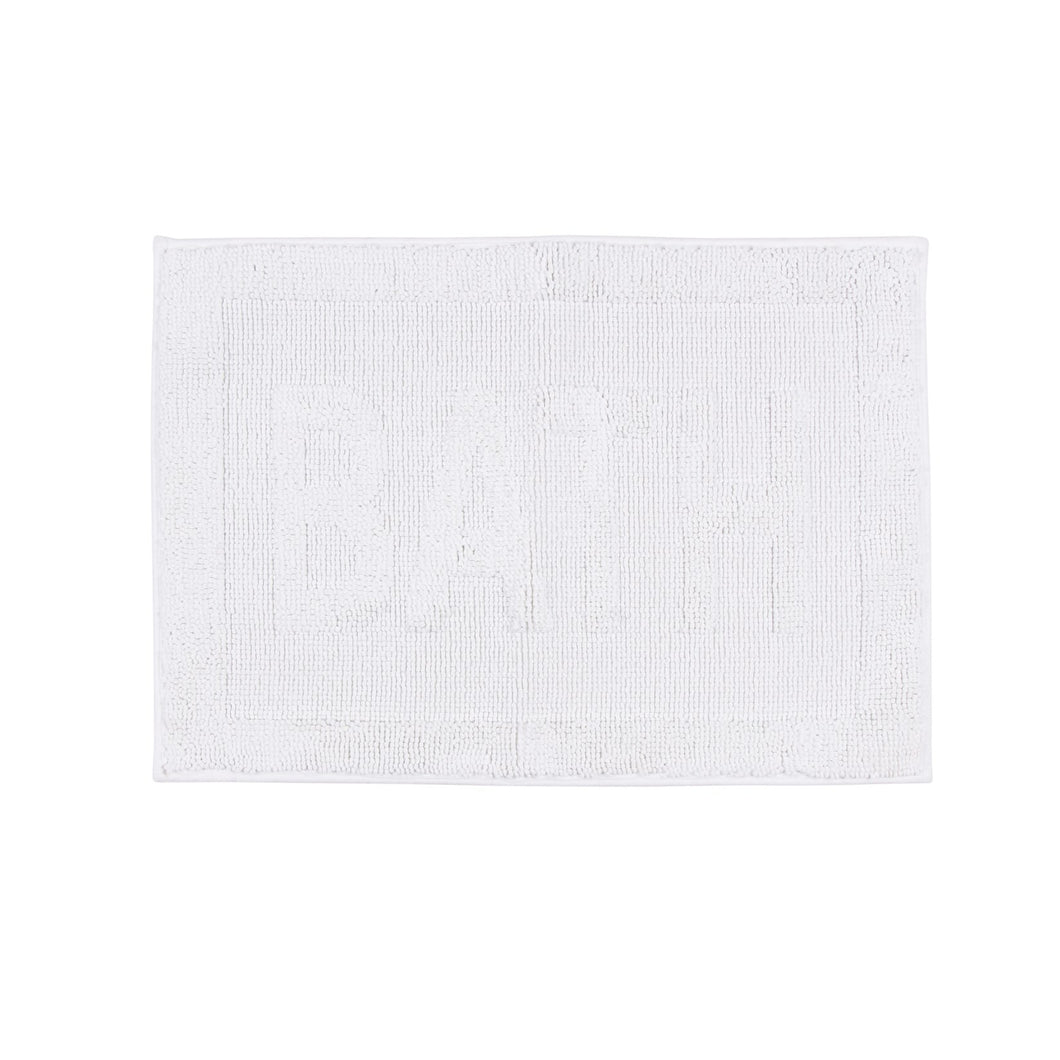 Bath Microfiber Chenille Woven Mat