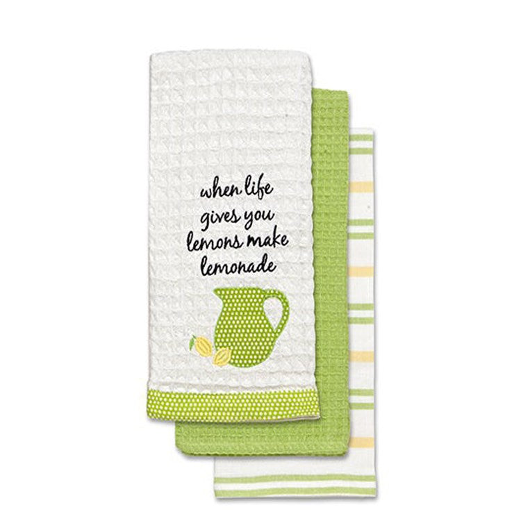 When Life Gives You Lemons Kitchen Towel Set Of 3