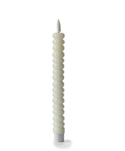 Load image into Gallery viewer, Cream Bubble Design LED Taper Candle
