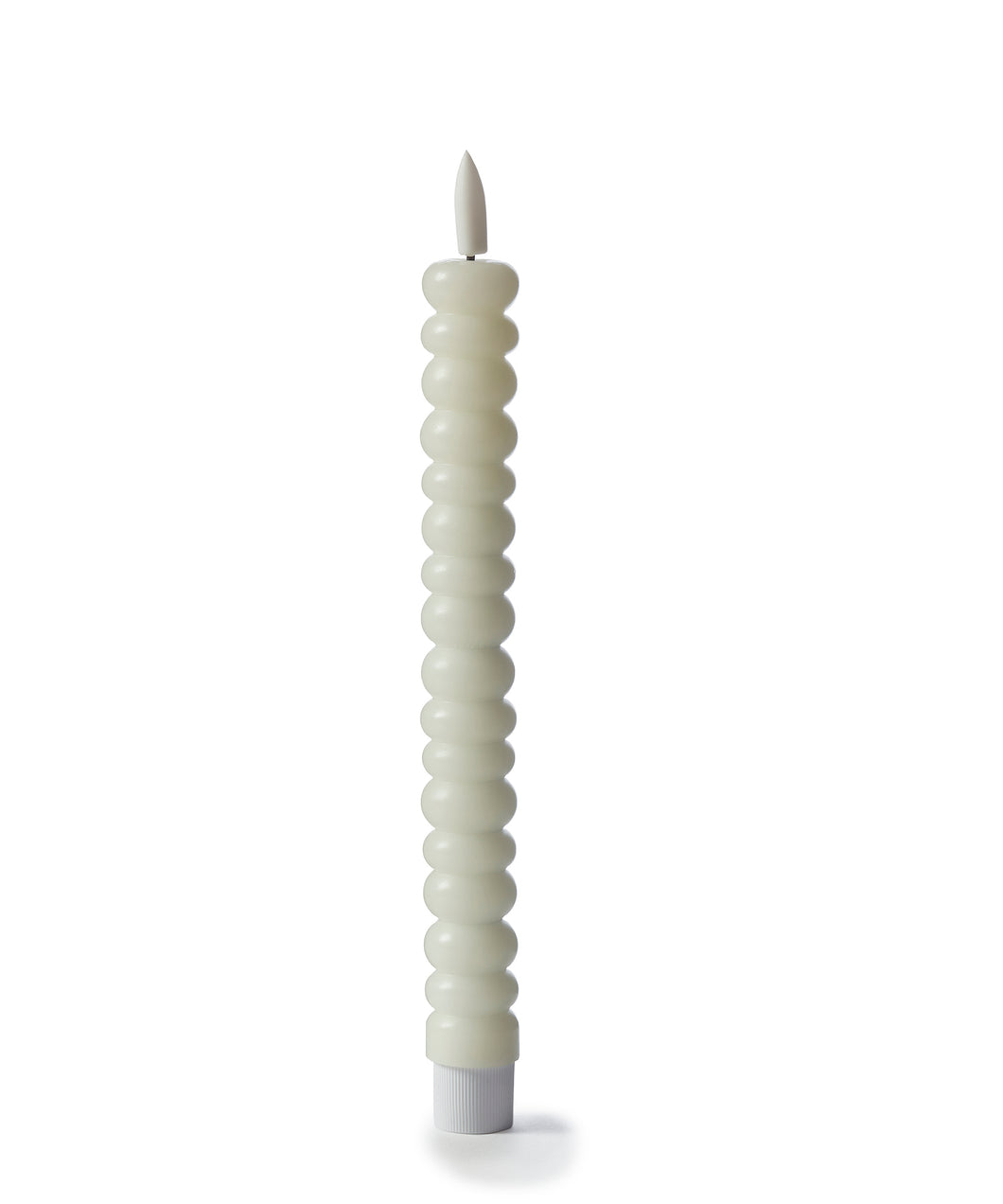 Cream Bubble Design LED Taper Candle