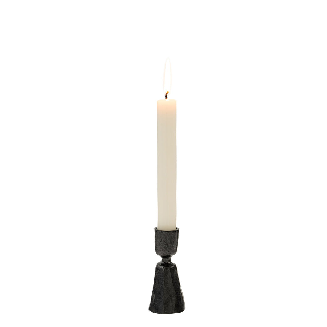 Zora Forged Candlestick Gunmetal - Small