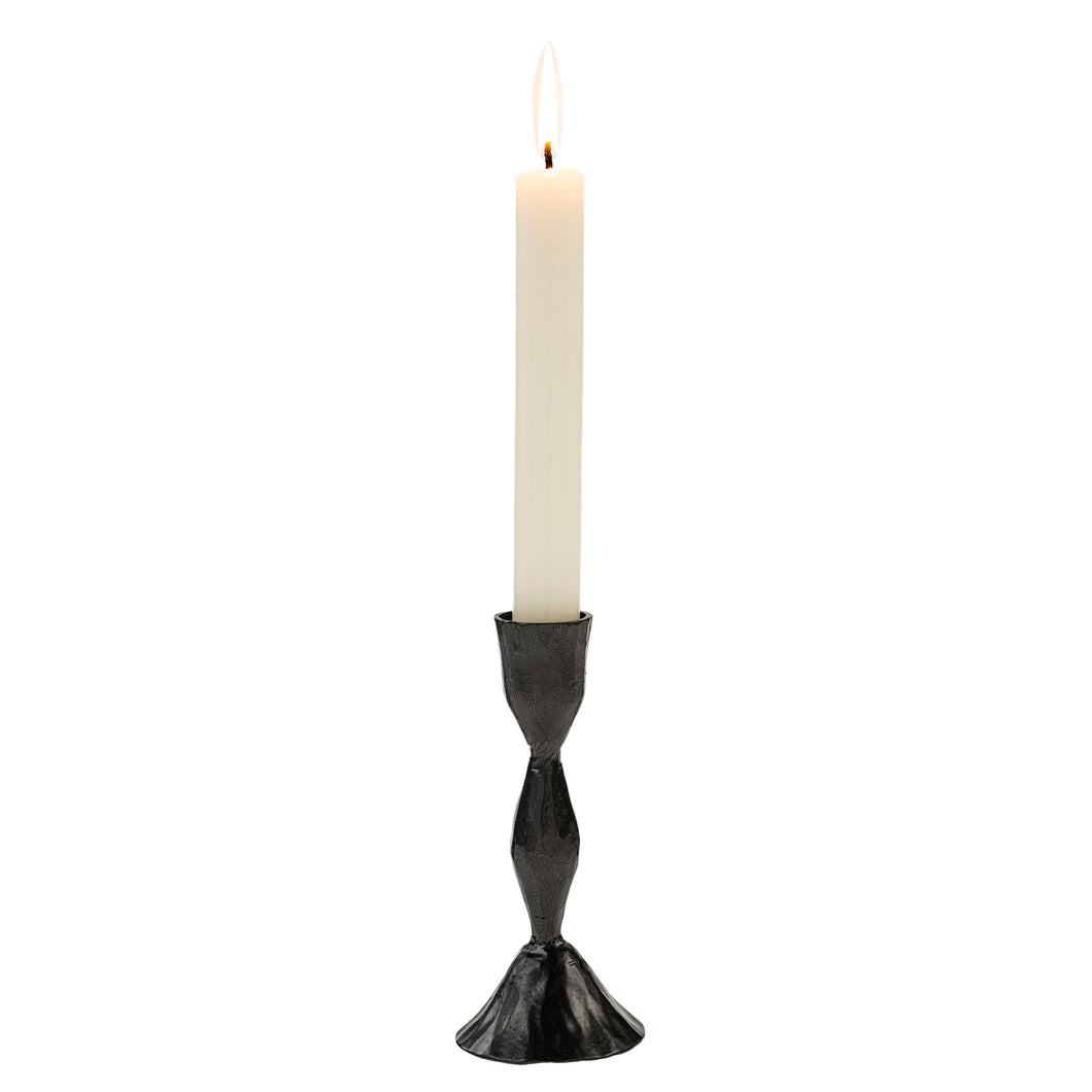 Zora Forged Candlestick Gunmetal - Large