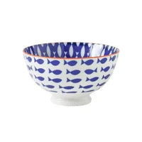 Load image into Gallery viewer, Kiri Porcelain Bowl 4.5&quot; - Fish
