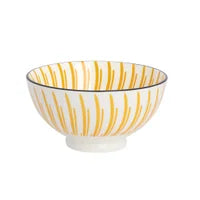 Load image into Gallery viewer, Kiri Porcelain Bowl 4.5&quot; - Yellow Sunburst
