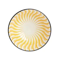 Load image into Gallery viewer, Kiri Porcelain Bowl 4.5&quot; - Yellow Sunburst
