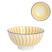 Load image into Gallery viewer, Kiri Porcelain Bowl 4.5&quot; - Yellow Sunburst
