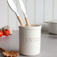 Load image into Gallery viewer, Statement Utensil White Holder
