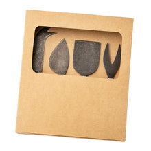 Load image into Gallery viewer, Tides Cheese Knives S/4 Tumbled Black
