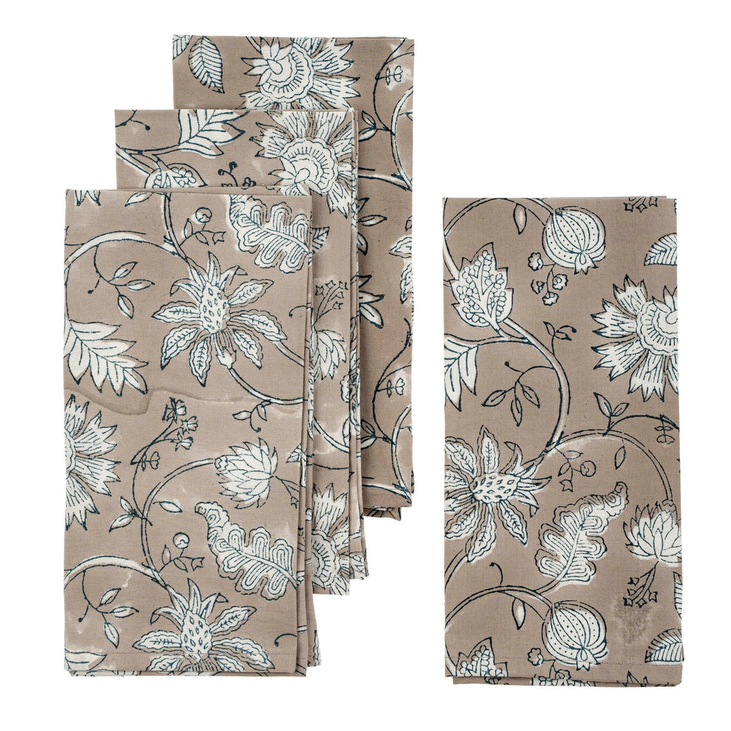 Tierra Block Print Napkins S/4