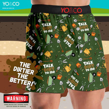 Load image into Gallery viewer, Yo &amp; Co Boxer Brief - Talk Dirt To Me
