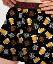 Load image into Gallery viewer, Yo &amp; Co Boxer Brief - Don&#39;t Worry Beer Happy
