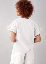 Load image into Gallery viewer, Beachcomber Short Ruffle Sleeve Top
