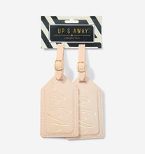 Load image into Gallery viewer, Bon Voyage - Champagne Luggage Tag Set
