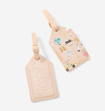 Load image into Gallery viewer, Bon Voyage - Champagne Luggage Tag Set
