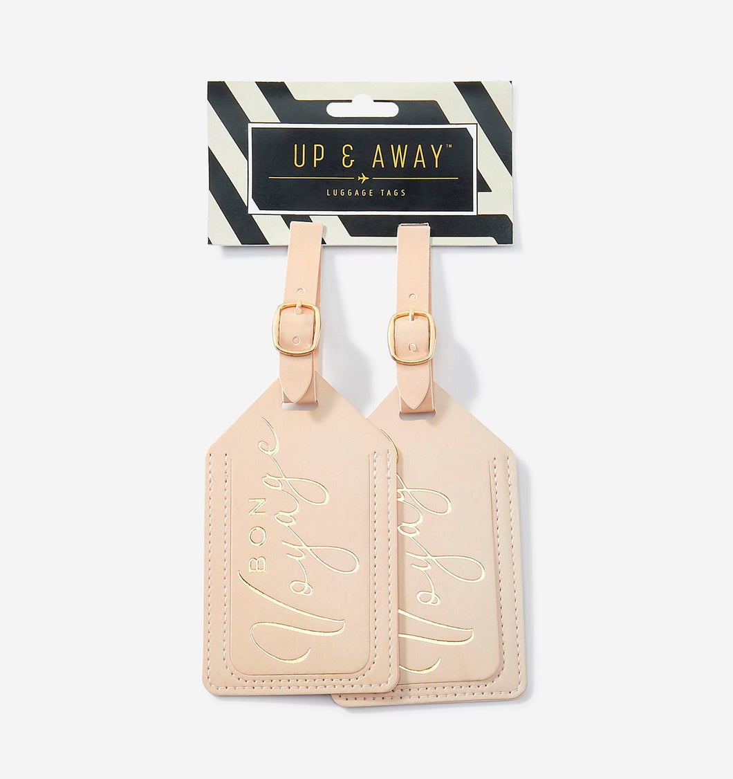 Bon Voyage - Champagne Luggage Tag Set