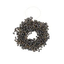 Load image into Gallery viewer, Beaded Berry Wreath Charcoal
