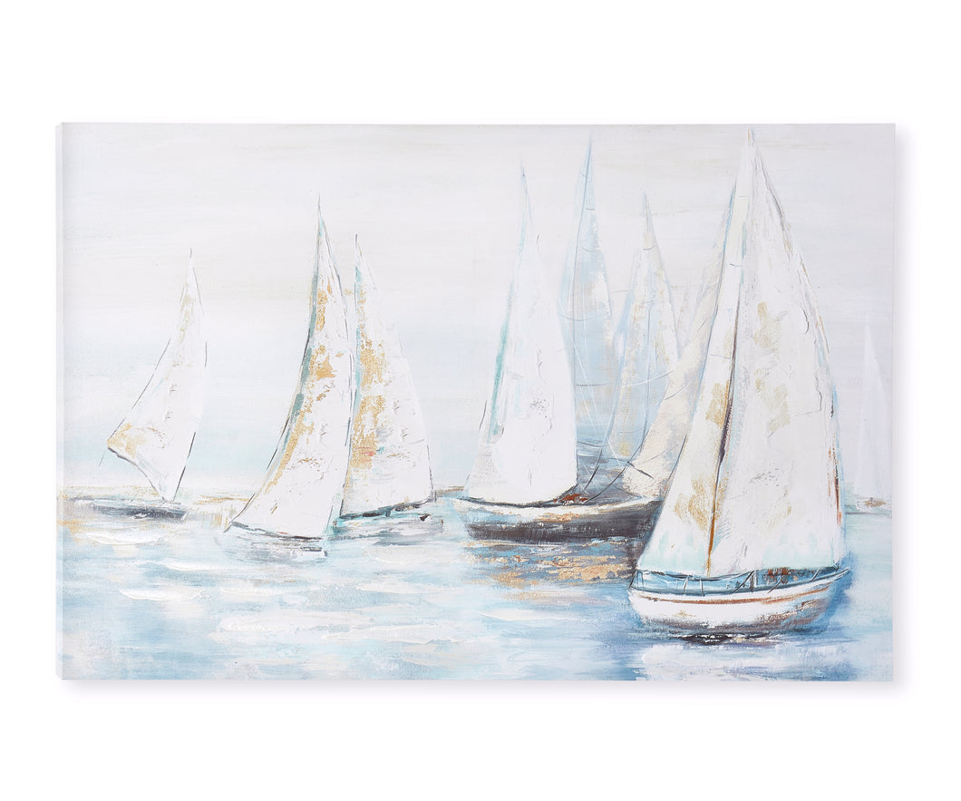 Seaside Sails Canvas Print