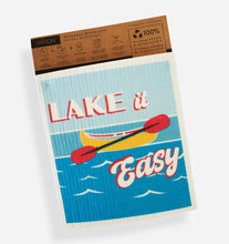 Load image into Gallery viewer, Reusable Dish Cloth Set of 2 - Lake Life Design
