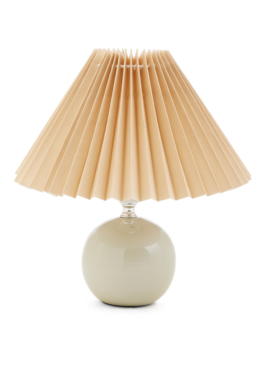 Table Lamp Pleated Shade Pistachio-Beige