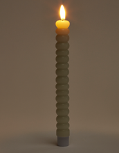 Load image into Gallery viewer, Cream Bubble Design LED Taper Candle
