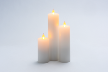 Load image into Gallery viewer, Luxury Lite White Wax LED Pillar Candle
