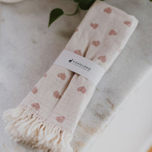 Load image into Gallery viewer, Have A Heart Turkish Hand Towel - Shell 2PK
